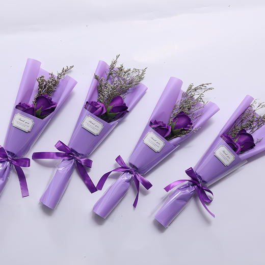 永生花礼物干花玫瑰花七夕情人节香皂花生日礼物三八妇女节 snn04 商品图3