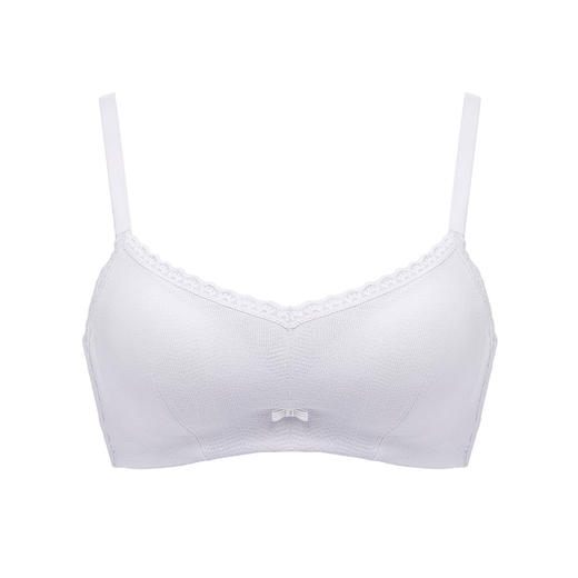 都市丽人少女三步优选内衣AB杯薄3/4杯提花文胸三排无钢圈BB36C7 商品图6