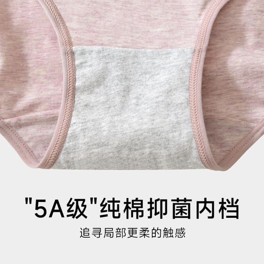 XY-1260  【1条】60支新疆长绒棉内裤女大码纯棉抑菌内裆高腰收腹女士内裤 商品图3