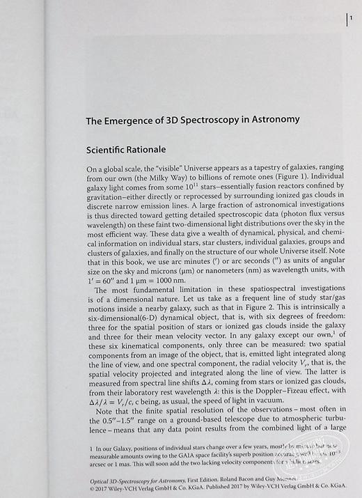 天文学光学性3D光谱学 Optical 3D-Spectroscopy For Astronomy 英文原版 Guy Monnet Wiley 商品图6