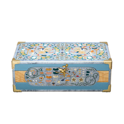 镶嵌“胡人猎狮”主题珠宝金钿匣 商品图1