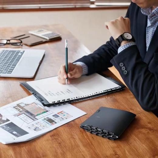 日本KING JIM锦宫/对折式活页本/可换替芯/轻薄商务/学习/会议记录/日本文具大赏 商品图3