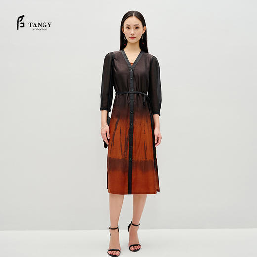TANGY Collection/天意精品2023春季女士真丝连衣裙 商品图0
