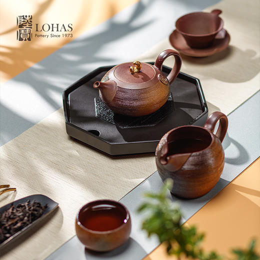 【特惠6折】陆宝陶瓷功夫茶具套装原矿陶家用送礼高端茶具山海佳境 商品图3