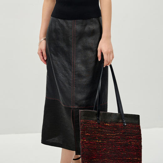 TANGY Collection/天意精品2023春季莨绸女士半裙 商品图1