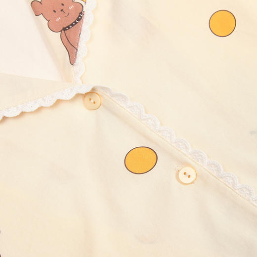 都市丽人梭织人棉薄长袖家居服睡衣LH3CA3 商品图9