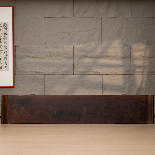 清 铁力木夹头榫螭龙纹一块玉翘头案 商品图2