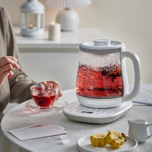 【小程序】小熊养生壶 YSH-D15V7 白色 无滤网 玻璃壶身 商品图3