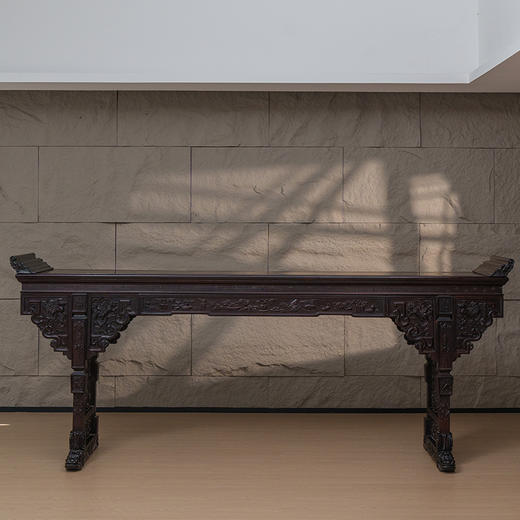 二十世纪 红木狮纹大翘头案 商品图0