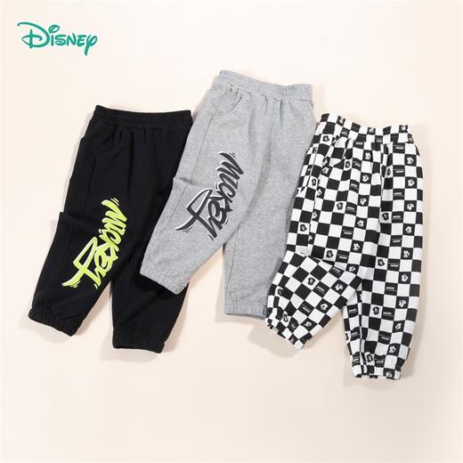 迪士尼童装男童运动束脚裤春秋季中大童宝宝柔软舒适休闲长裤 商品图0
