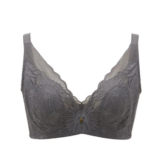 都市丽人完美包容内衣CD超薄3/4杯蕾丝文胸四排软钢圈LB33J1 商品图4