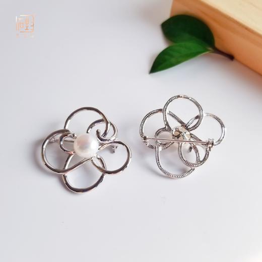 迎新年.十九年老店新装开业双庆福利 | 三生石“绽放”心中的花 珍珠多用胸针 商品图6