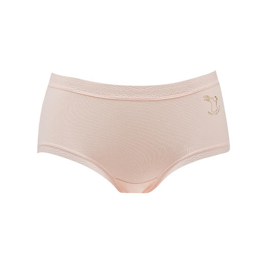 都市丽人基础系列高弹棉平角裤女士内裤新年本命年红品中腰平角裤LK35D1 商品图5