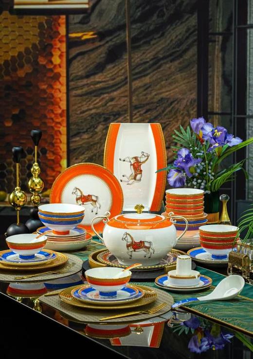 60头新款爱马仕餐具套装 商品图0