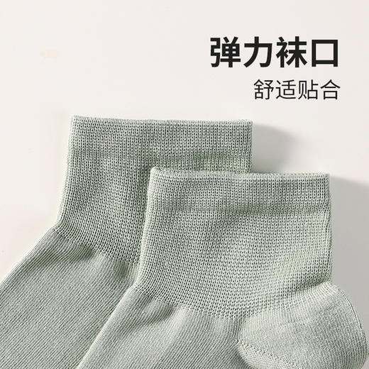 都市丽人简约系列高含棉袜子中厚短筒袜LC3DA3 商品图2