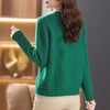 软糯风长袖毛衣女春秋，V领针织开衫外套短款单排扣外穿上衣CC-101-16892 商品缩略图3