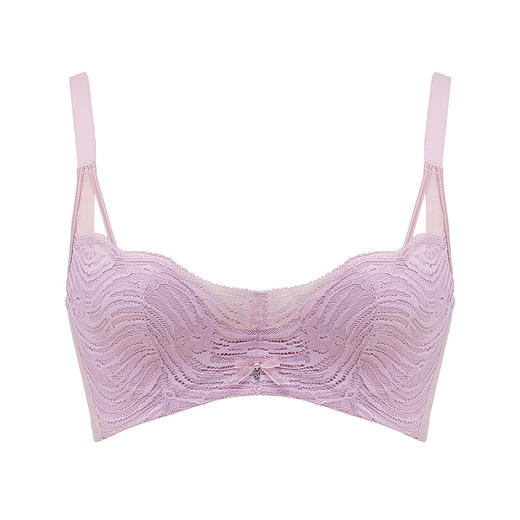 都市丽人聚拢升杯内衣AB薄3/4杯蕾丝文胸三排软钢圈YB32C1 商品图5