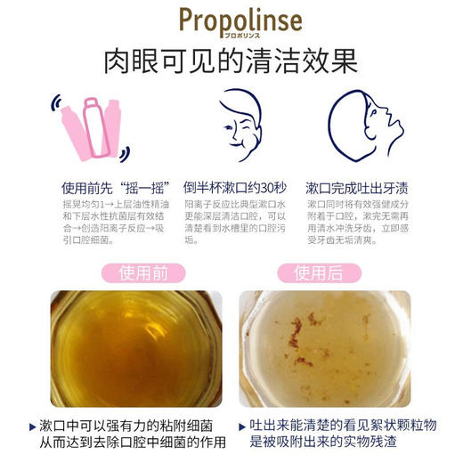 【直发】Propolinse比那氏 樱花漱口水 600ml 商品图4