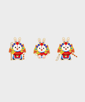 癸卯年得胜兔徽章套装