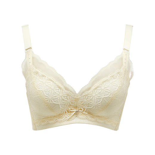 都市丽人舒软挺塑调整型内衣A:加加厚B:中厚3/4杯蕾丝塑身文胸四排树脂胶圈LJ34A7 商品图3