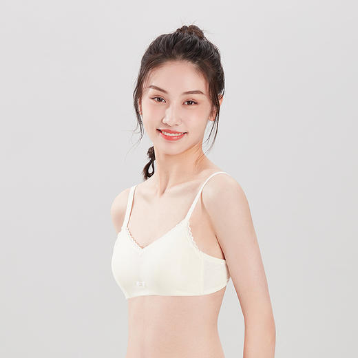 都市丽人少女三步优选内衣AB杯薄3/4杯提花文胸三排无钢圈BB36C7 商品图1