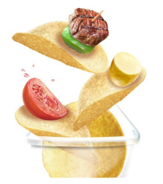 【年货节】乐事（Lay's）无限薯片 休闲零食 104g*3组合装（番茄+原味+烤肉）膨化食品 商品图2