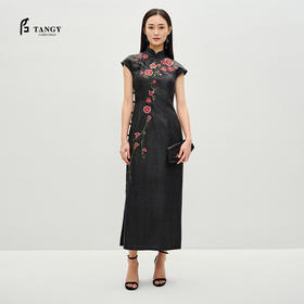 TANGY Collection/天意精品2023春季莨绸女士连衣裙