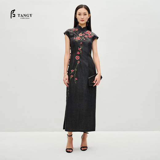 TANGY Collection/天意精品2023春季莨绸女士连衣裙 商品图0