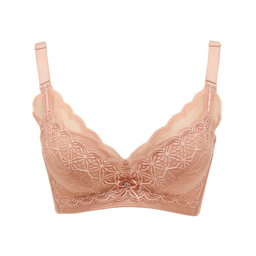 都市丽人舒软挺塑调整型内衣A:加加厚B:中厚3/4杯蕾丝塑身文胸四排树脂胶圈LJ34A7 商品图5