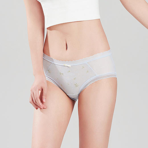 都市丽人时尚系列蕾丝平角裤女士内裤低腰平角裤LK35B4 商品图1