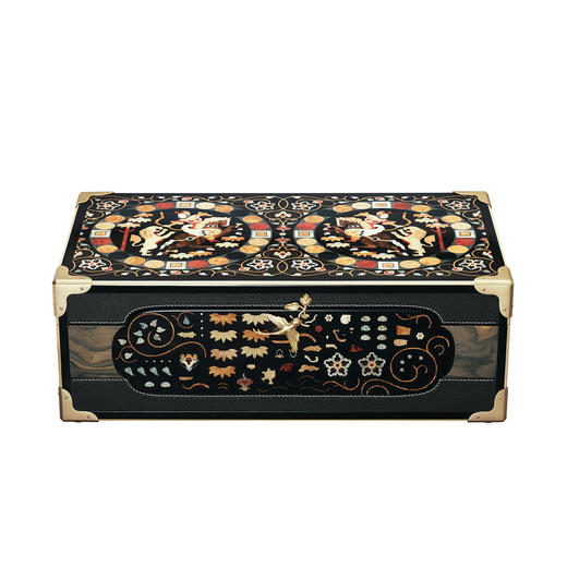 镶嵌“胡人猎狮”主题珠宝金钿匣 商品图3