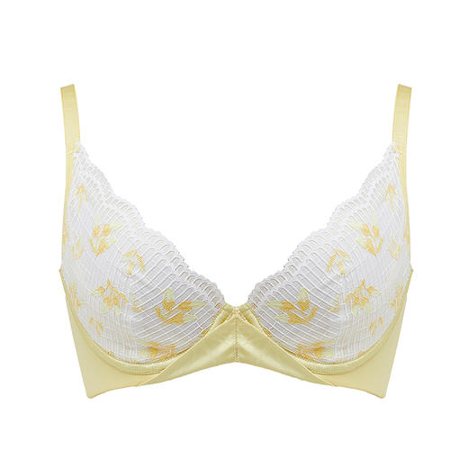 都市丽人自然舒适常规内衣C杯超薄3/4杯蕾丝文胸二排软钢圈LB32A8 商品图3