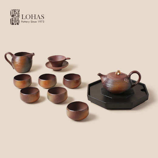 【特惠6折】陆宝陶瓷功夫茶具套装原矿陶家用送礼高端茶具山海佳境 商品图0