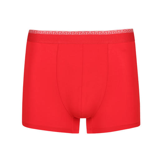 都市丽人简约基础60S木莱尔平角裤男士内裤新年本命年红品FK3HA1 商品图5