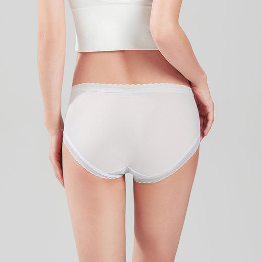 都市丽人时尚系列蕾丝平角裤女士内裤低腰平角裤LK35B5 商品图2