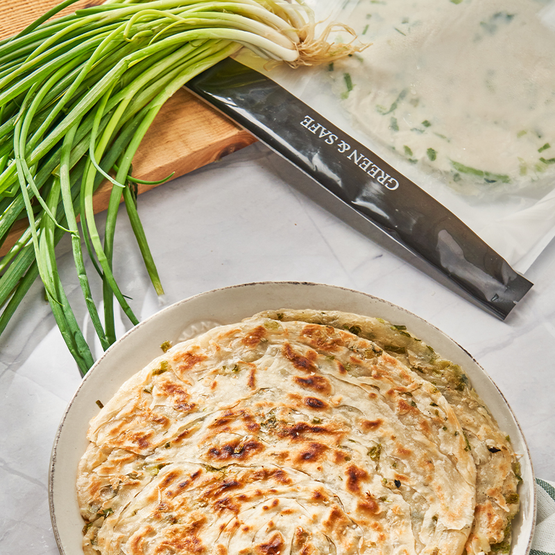 手抓饼（香葱味）Chinese Flaky Scallion Pancake (120g*5片/包)