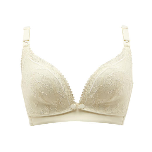 都市丽人快乐妈咪内衣BC薄3/4杯蕾丝文胸三排无钢圈YB32L2 商品图4