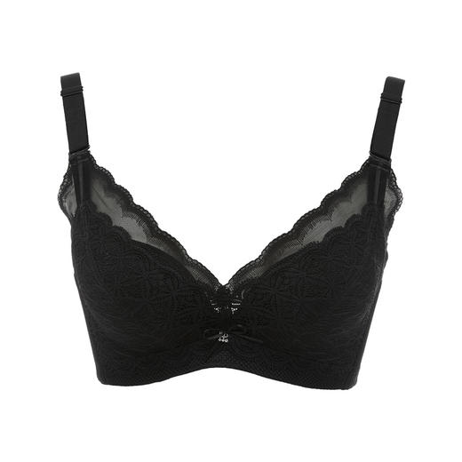 都市丽人舒软挺塑调整型内衣A:加加厚B:中厚3/4杯蕾丝塑身文胸四排树脂胶圈LJ34A7 商品图6