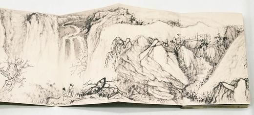 中国历代绘画大师长卷经典：《石涛 江山胜览图》，32开册页装长卷，四川人民美术出版社2018年版，定价88，售价30元。品相95成。 商品图9