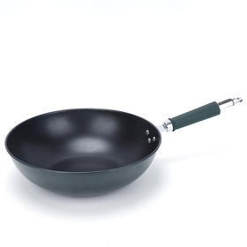 A-TIMES瓦尔加斯复古绿不粘炒锅32CM-CJ-21009