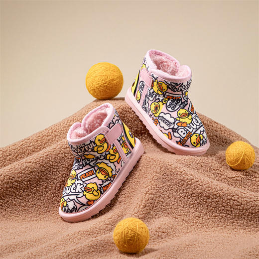 B.DUCK小黄鸭童鞋冬季棉鞋雪地靴26-37 B5315921 商品图2