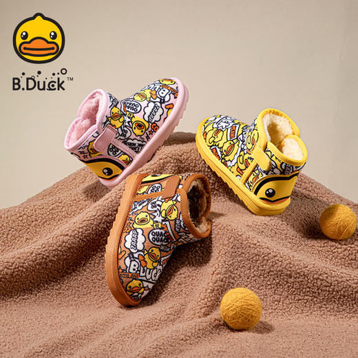 B.DUCK小黄鸭童鞋冬季棉鞋雪地靴26-37 B5315921 商品图0