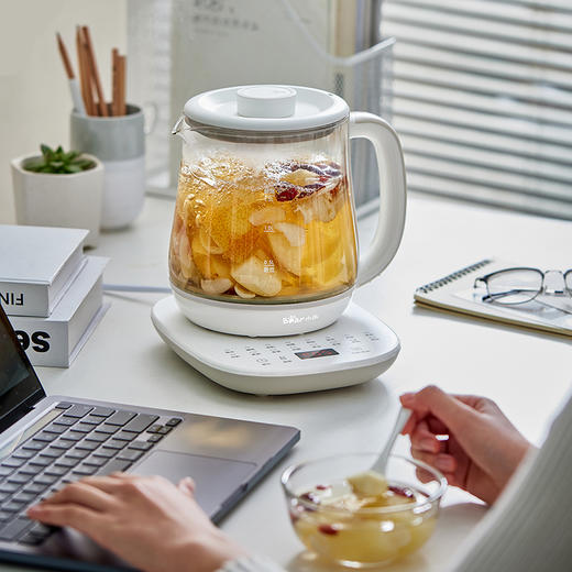 【小程序】小熊养生壶 YSH-D15V7 白色 无滤网 玻璃壶身 商品图6