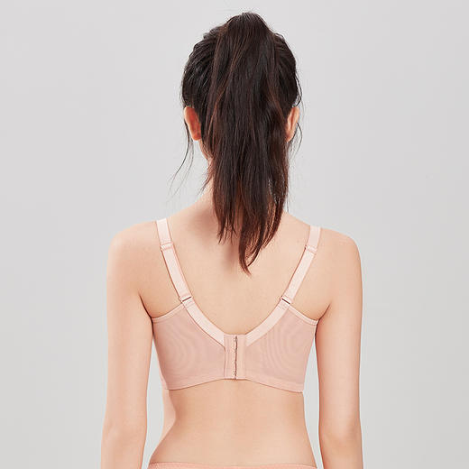 都市丽人舒软挺塑调整型内衣BC薄3/4杯蕾丝塑身文胸四排树脂胶圈LJ32A8 商品图2