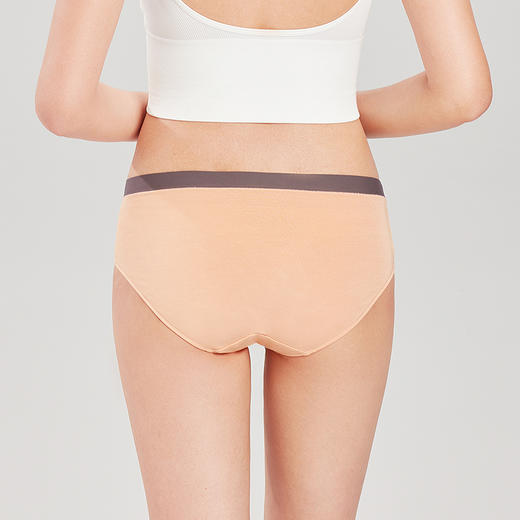 都市丽人基础系列棉质三角裤女士内裤中腰三角裤LK32B1 商品图2