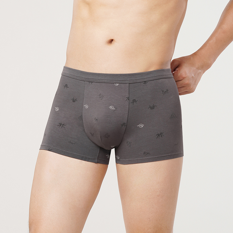 都市丽人日常休闲棉拉架平角裤男士内裤FK3BA1