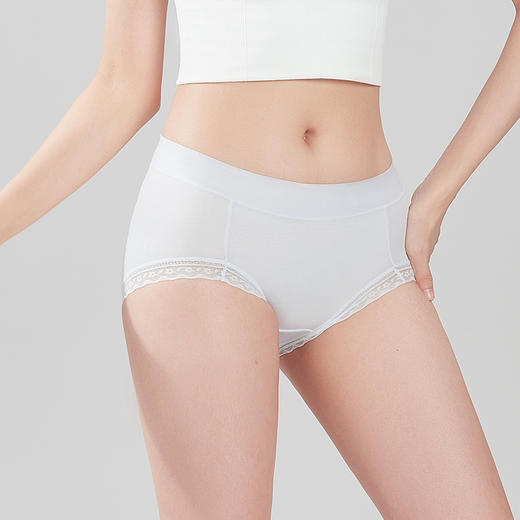 都市丽人健康系列天丝棉平角裤女士内裤新年本命年红品中腰平角裤LK35D4 商品图1