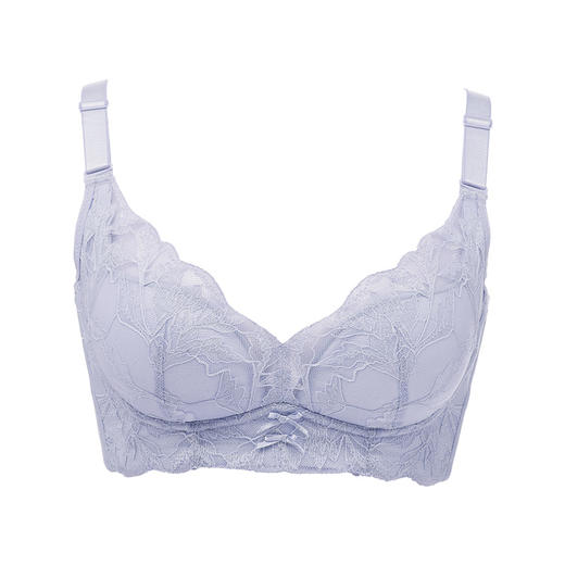 都市丽人舒软挺塑调整型内衣AB中厚3/4杯蕾丝塑身文胸四排无钢圈LJ34A8 商品图5