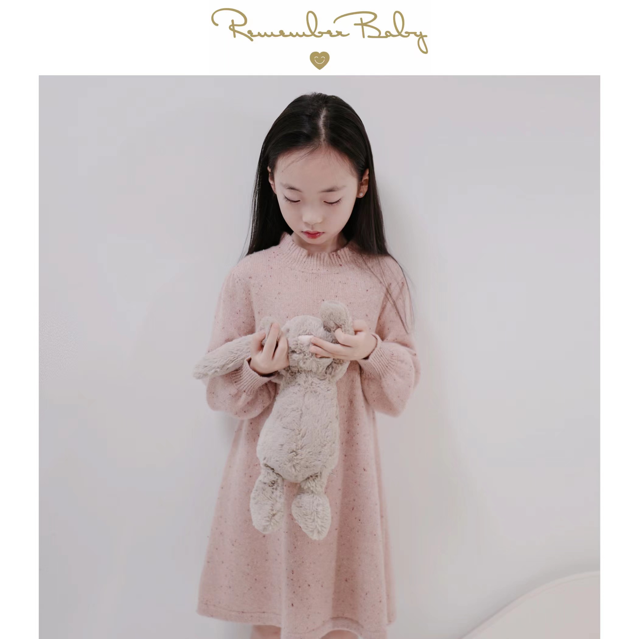 现货 / MILKSHAKE | 康赛妮100%羊绒 草莓奶昔点子纱 连衣裙