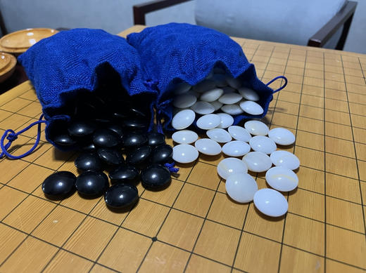 海南车贝围棋子，黑曜石，白海南贝壳棋子 商品图0